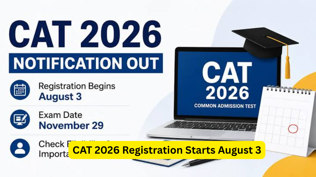 CAT 2026 Registration Starts August 3