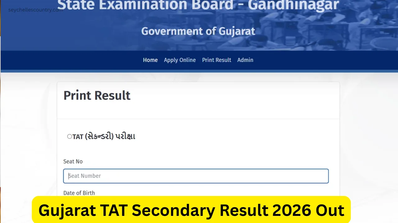 Gujarat TAT Secondary Result 2026 Out