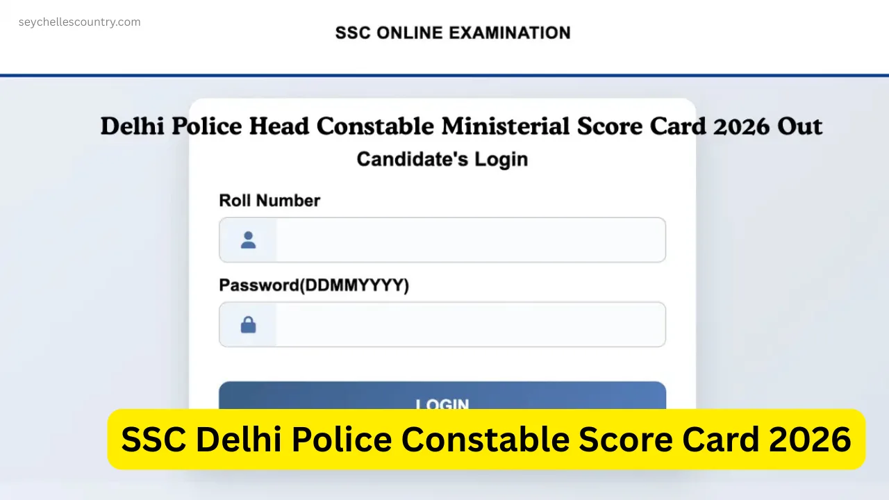 SSC Delhi Police Constable Score Card 2026