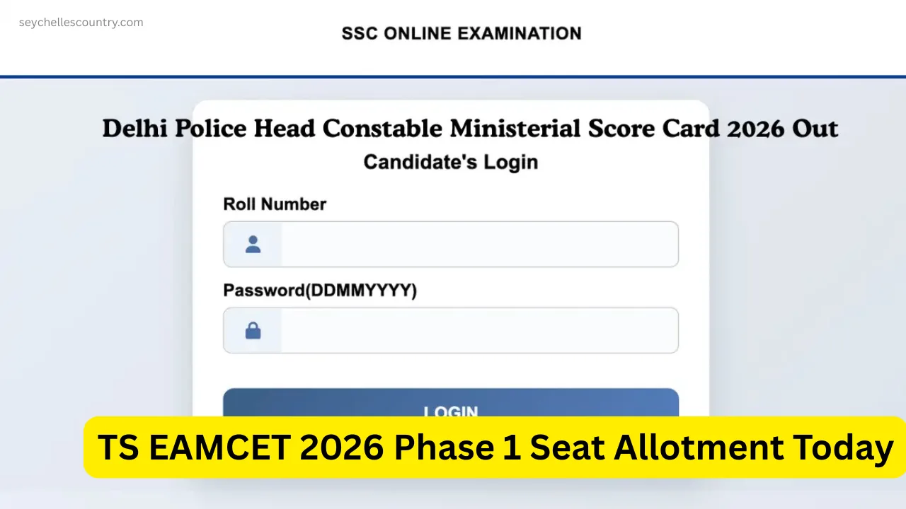 TS EAMCET 2026 Phase 1 Seat Allotment Today